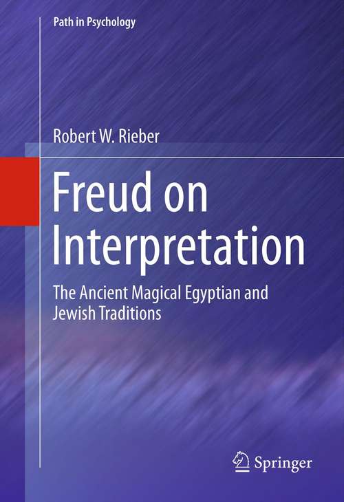 Book cover of Freud on Interpretation
