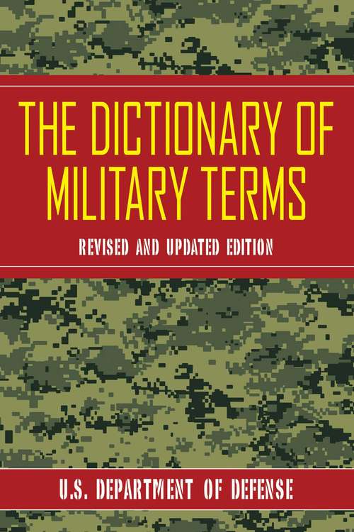 Book cover of The Dictionary of Military Terms