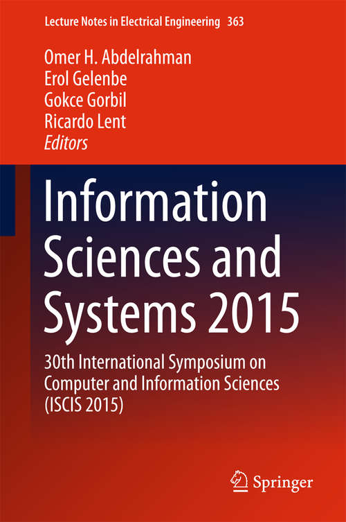 Book cover of Information Sciences and Systems 2015