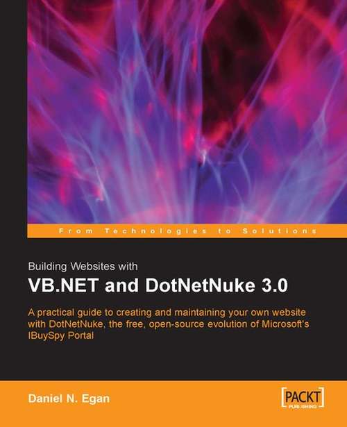 Book cover of Building Websites with VB.NET and DotNetNuke 3.0