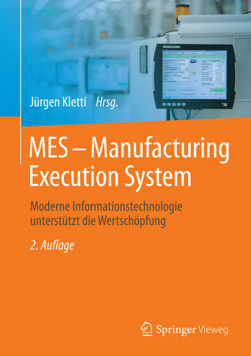 Book cover of MES - Manufacturing Execution System