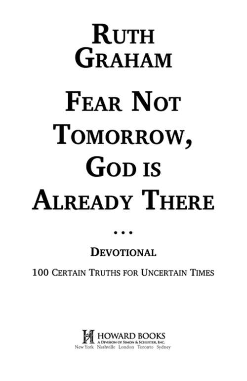 Book cover of Fear Not Tomorrow, God Is Already There Devotional