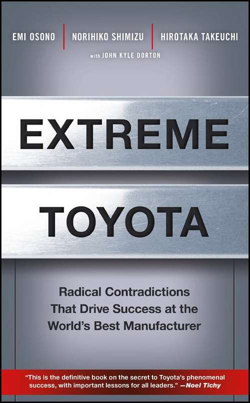 Book cover of The Contradictions That Drive Toyota’s Success