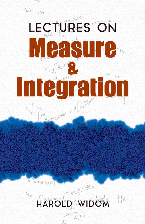 Book cover of Lectures on Measure and Integration