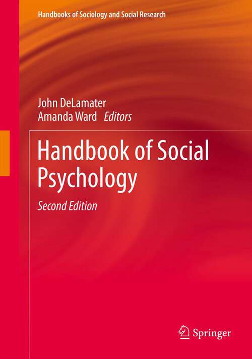 Book cover of Handbook of Social Psychology