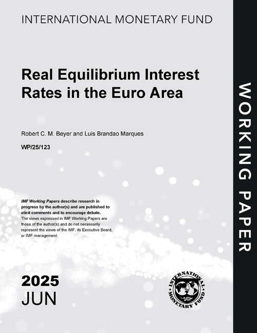 Book cover of Real Equilibrium Interest Rates in the Euro Area