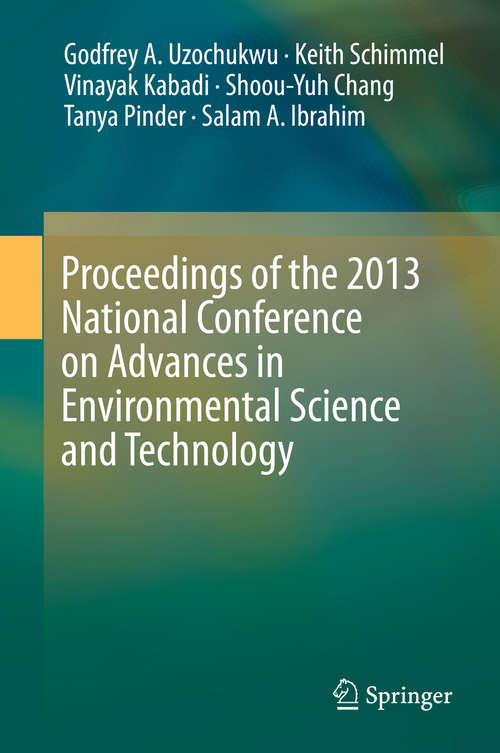 Book cover of Proceedings of the 2013 National Conference on Advances in Environmental Science and Technology
