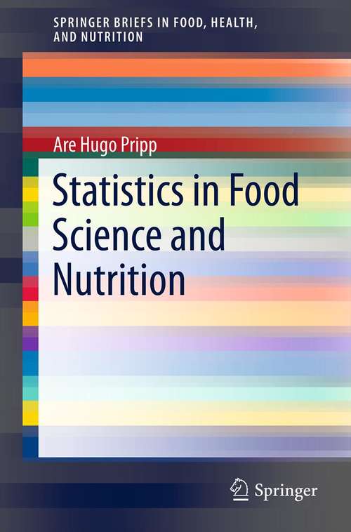 Book cover of Statistics in Food Science and Nutrition
