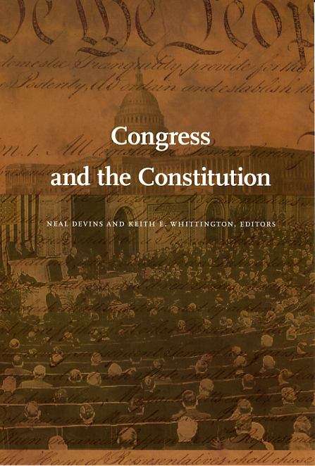 Book cover of Congress and the Constitution