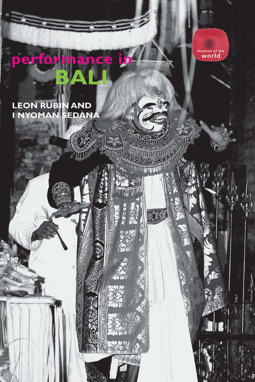 Book cover of Performance in Bali