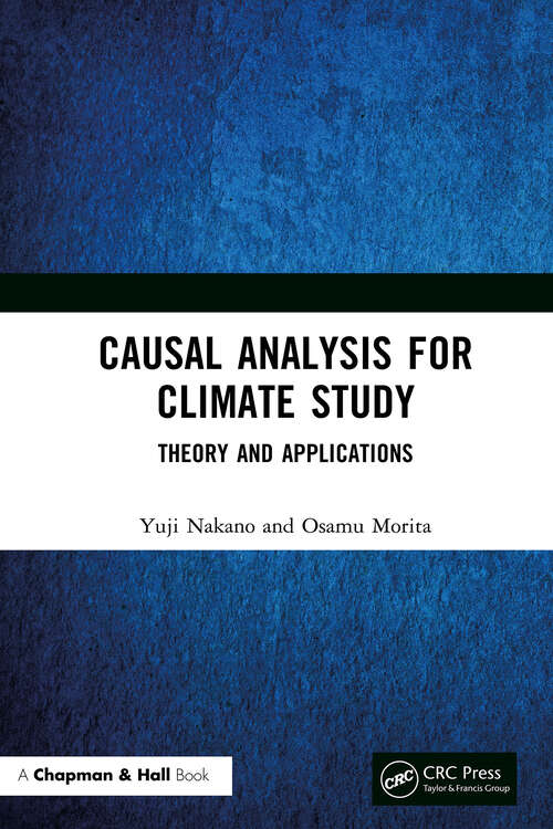 Book cover of Causal Analysis for Climate Study: Theory and Applications (1)