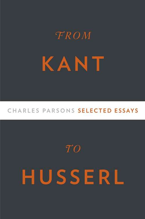 Book cover of From Kant to Husserl