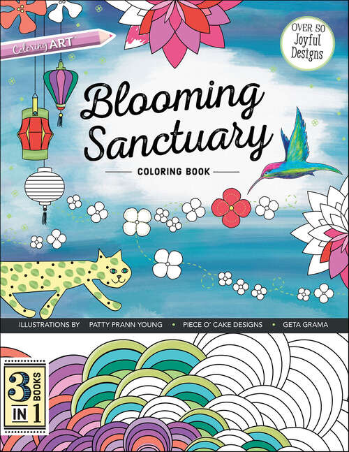 Book cover of Blooming Sanctuary Coloring Book