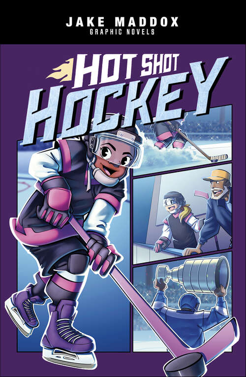 Book cover of Hot Shot Hockey (Jake Maddox Graphic Novels)