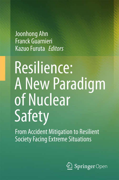 Book cover of Resilience: A New Paradigm of Nuclear Safety
