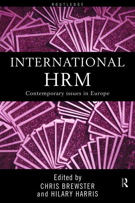 Book cover of International Human Resource Management: A European Perspective