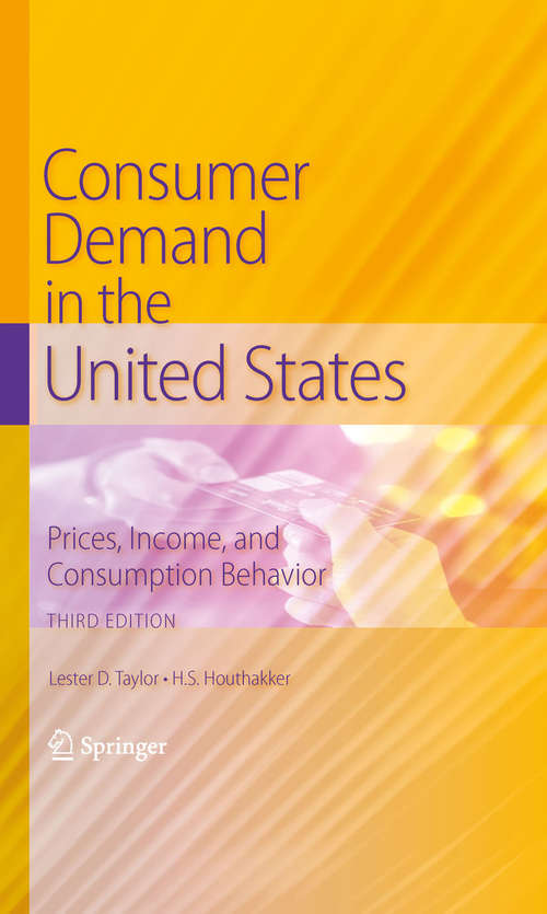 Book cover of Consumer Demand in the United States