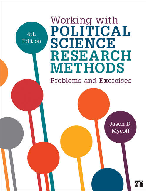 Book cover of Working with Political Science Research Methods: Problems and Exercises