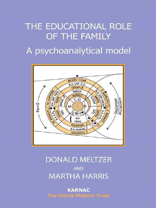 Book cover of The Educational Role of the Family: A Psychoanalytical Model (1)