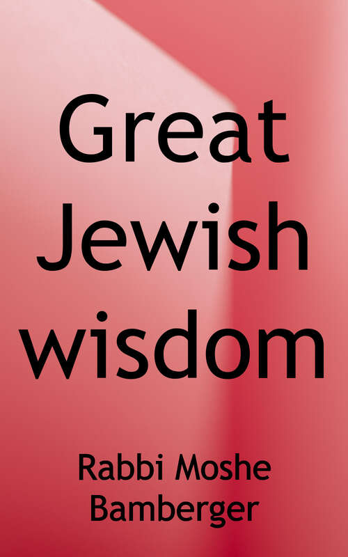 Book cover of Great Jewish Wisdom