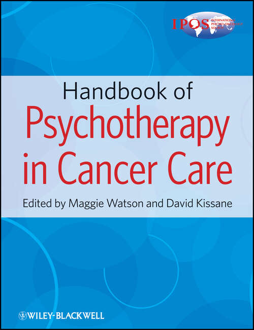 Book cover of Handbook of Psychotherapy in Cancer Care