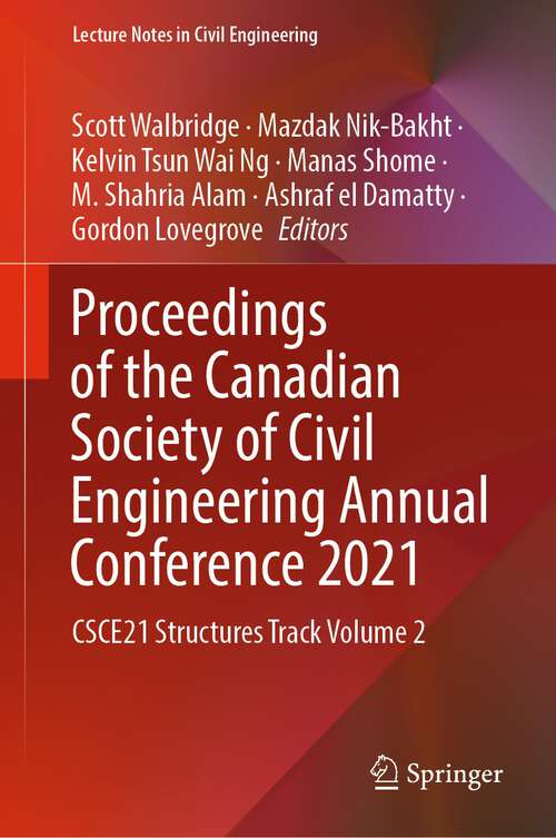 Cover image of Proceedings of the Canadian Society of Civil Engineering Annual Conference 2021