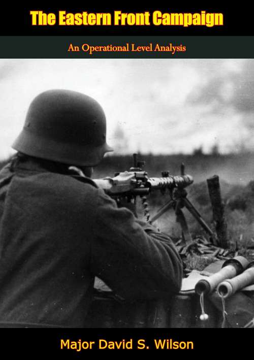 The Eastern Front Campaign: An Operational Level Analysis