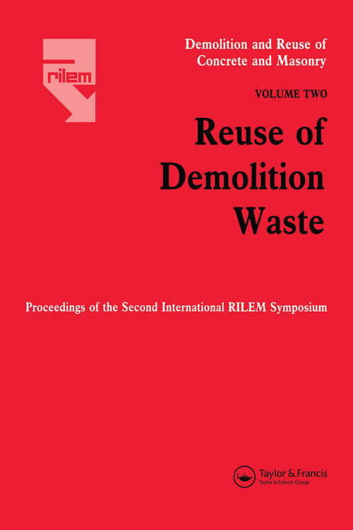 Book cover of Demolition Reuse Conc Mason V2