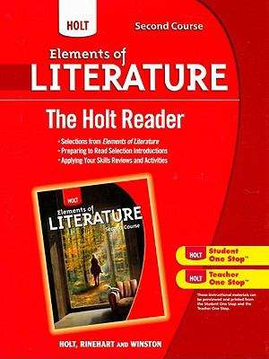 Book cover of Holt Elements of Literature Second Course: The Holt Reader