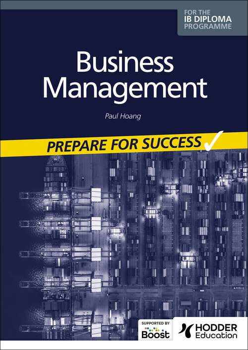 Book cover of Business management for the IB Diploma: Prepare for Success