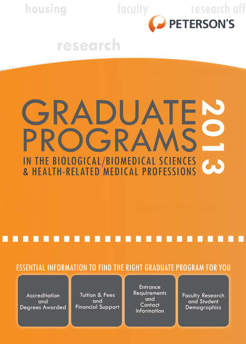 Book cover of Graduate Programs in the Biological Sciences 2011 (Grad #3)