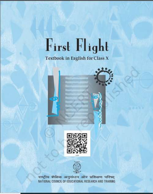 Book cover of First Flight class 10 - NCERT - 23 (Rationalised 2023-2024) (English Textbook)