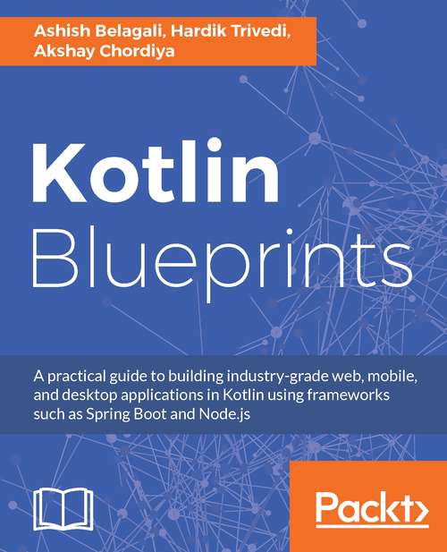 Book cover of Kotlin Blueprints