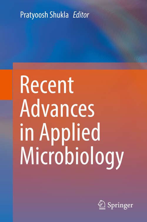 Book cover of Recent advances in Applied Microbiology