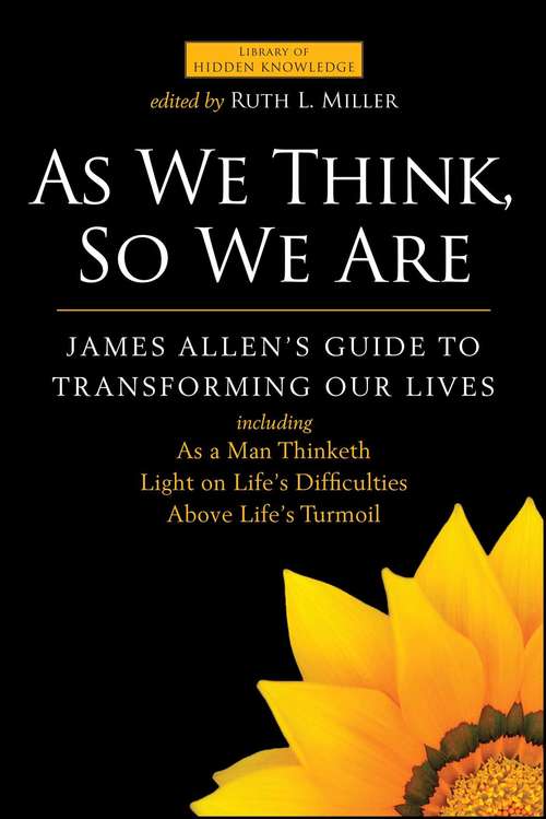 Book cover of As We Think, So We Are