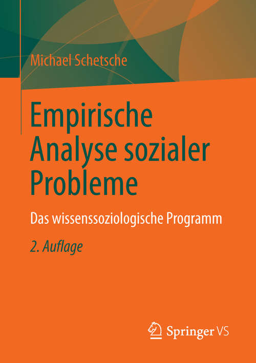 Book cover of Empirische Analyse sozialer Probleme