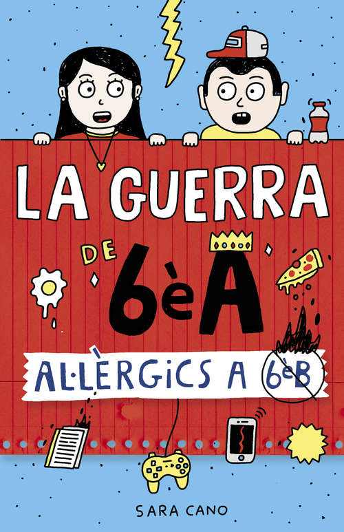 Book cover of Al·lèrgics a 6è B (La guerra de 6è A 1)
