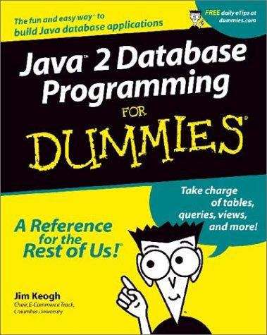 Book cover of Java 2 Database Programming for Dummies