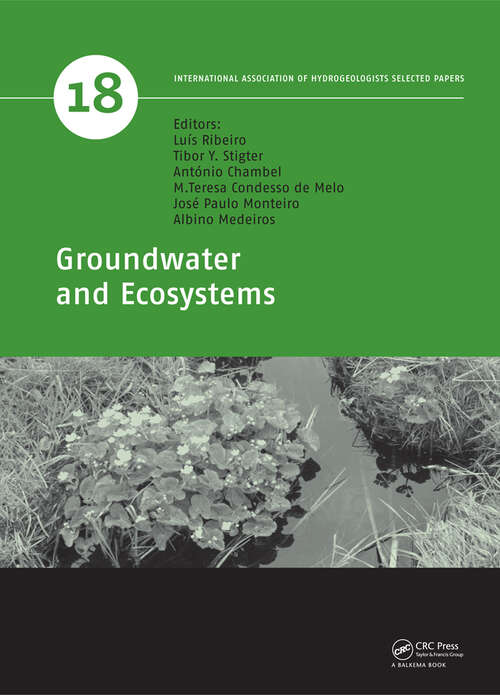 Book cover of Groundwater and Ecosystems (1)