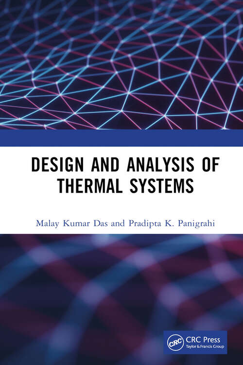 Book cover of Design and Analysis of Thermal Systems