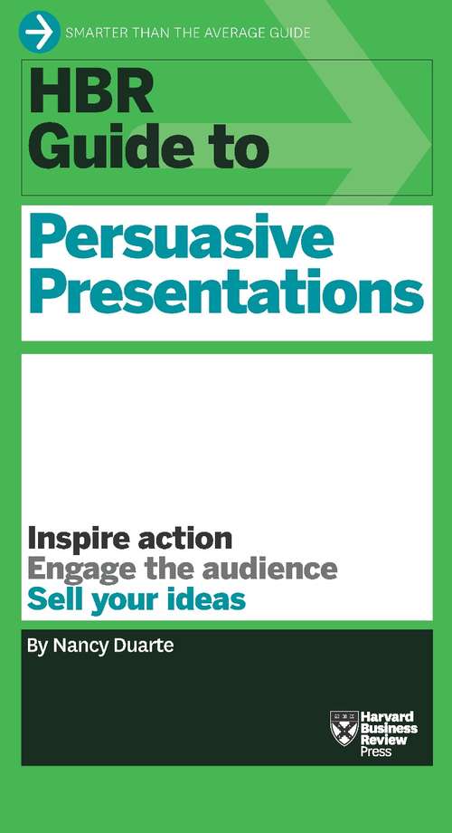 Book cover of HBR Guide to Persuasive Presentations