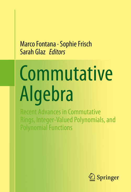 Book cover of Commutative Algebra