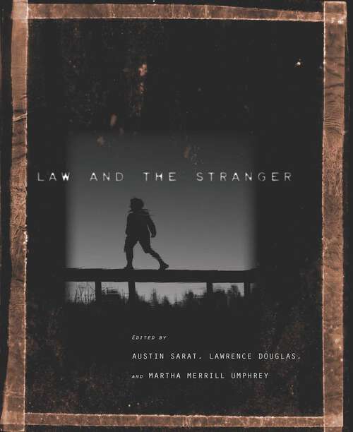 Book cover of Law and the Stranger