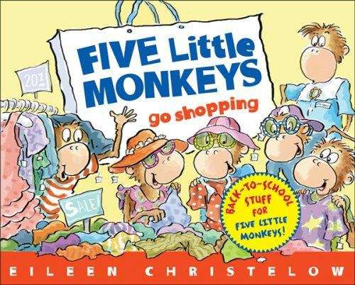 Book cover of Five Little Monkeys Go Shopping
