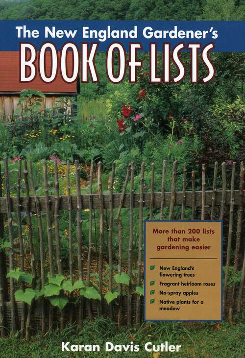 Book cover of The New England Gardener's Book of Lists