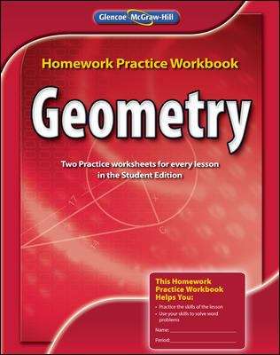 Book cover of Geometry: Homework Practice Workbook