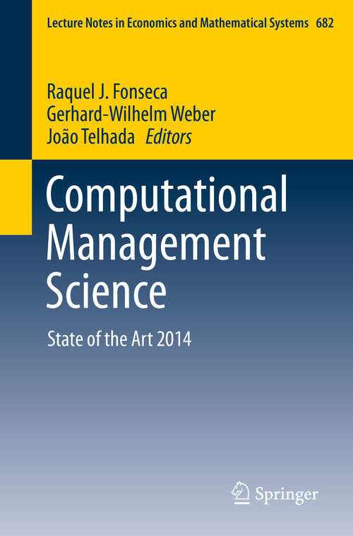 Book cover of Computational Management Science
