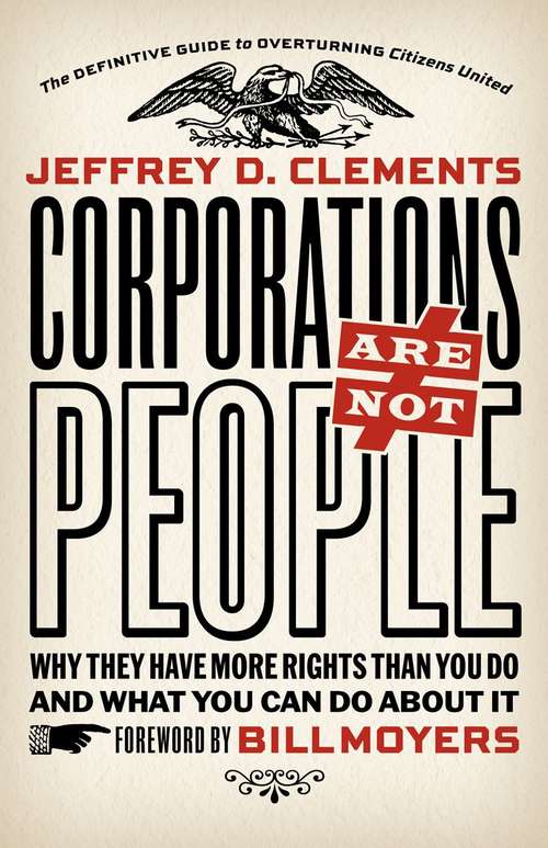 Book cover of Corporations Are Not People