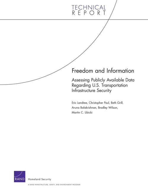 Freedom and Information: Assessing Publicly Available Data Regarding U. S. Transportation Infrastructure Security