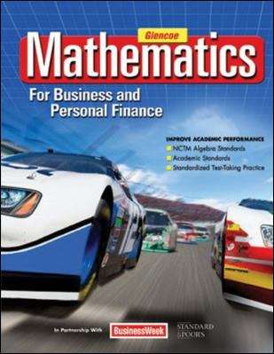 Book cover of Mathematics: For Business and Personal Finance